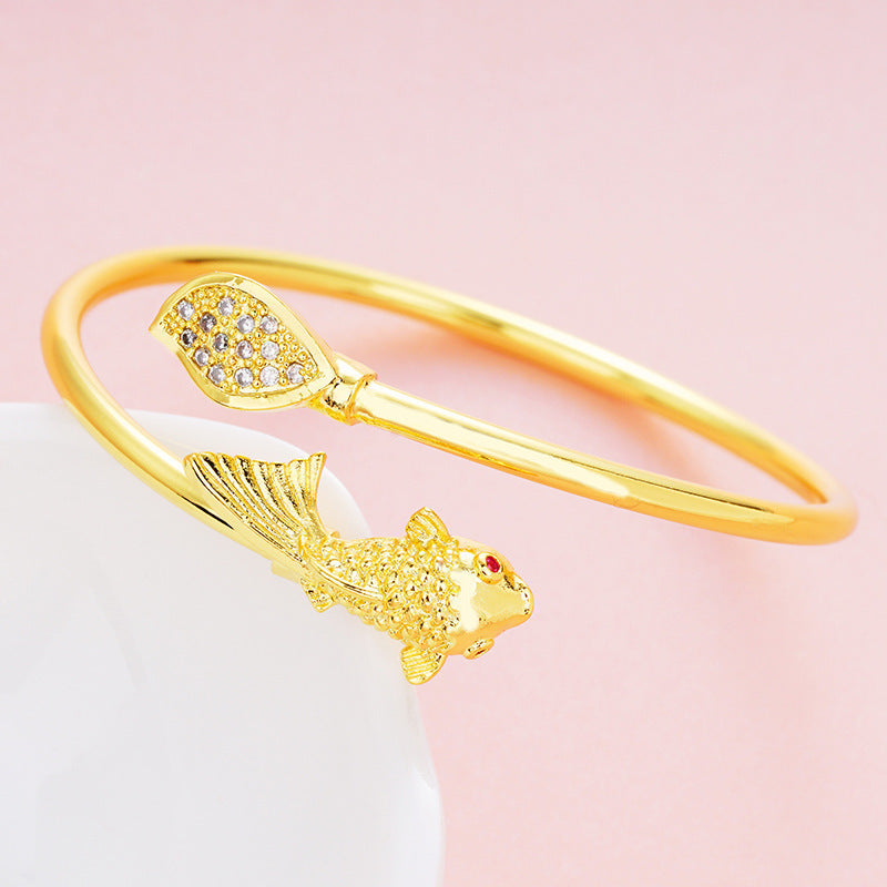 Gold Color Copper Bracelets for Women