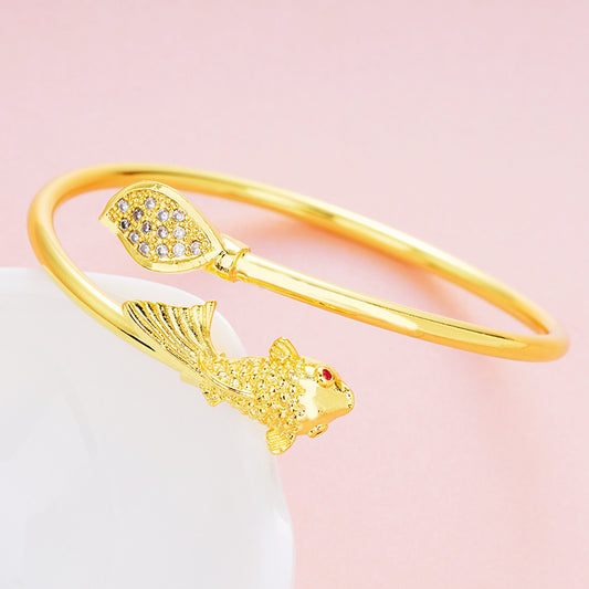 Gold Color Copper Bracelets for Women